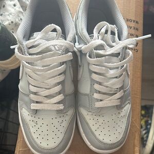 White and Gray Sneakers